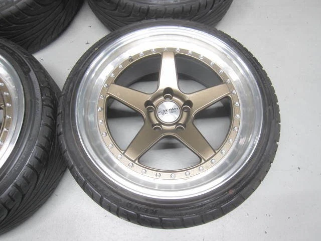 JDM KYOWA Racing KR1131 Bronze wheels 9J+10/10J+15 PCD114.3 185-hole c No Tires - Image 7