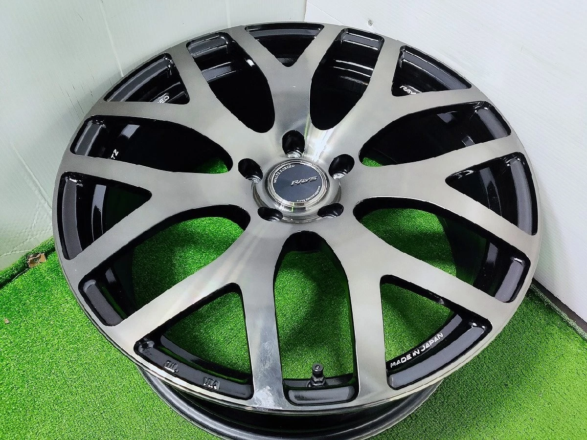 JDM RAYS WALTZ FORGER JAPAN 19x8J+43 5-hole PCD114.3 Used Aluminum Whe No Tires - Image 4