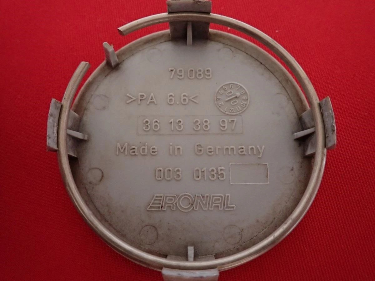 JDM 1 sheet AC SCHNITZER aftermarket used wheel center cap center cove No Tires - Image 5