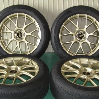JDM BBS RE-V7 Forged Gold Wheels No Scratches for X-Trail Harrier NX C No Tires