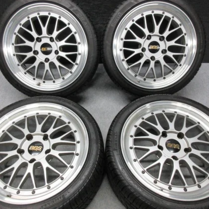 JDM BBS LM087 LM088 4 no tires 18x8 9.5 5x130 Silver