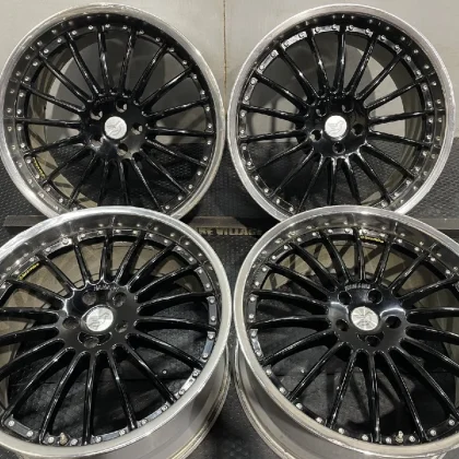 JDM HAMANN Herman Aftermarket Wheels 224Book 10.5J5HPCD120+40 Black De No Tires