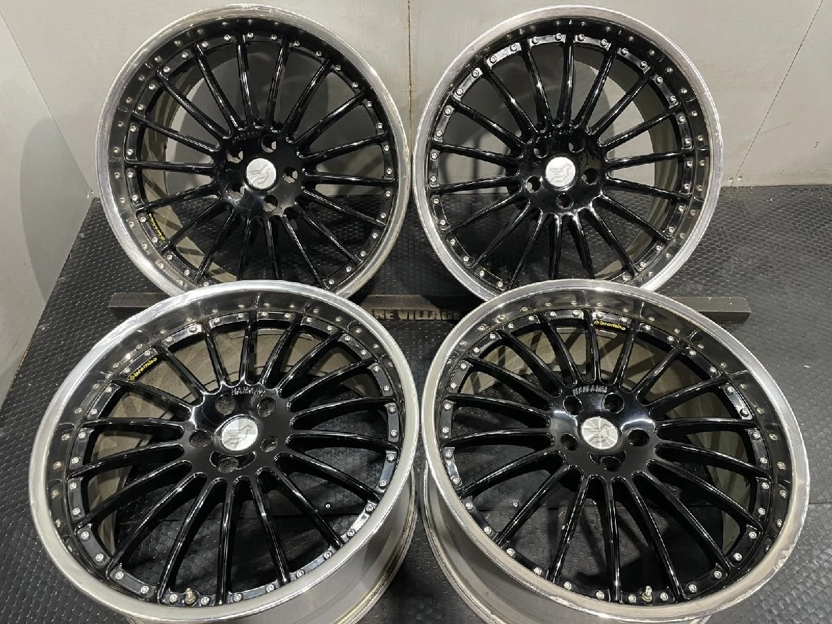 JDM HAMANN Herman Aftermarket Wheels 224Book 10.5J5HPCD120+40 Black De No Tires