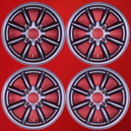 JDM Rare out-of-print Black Racing used wheels 4Book 6.5J 15PCD114.3 4 No Tires