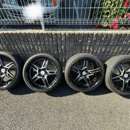 JDM WORK Durandal 9.5j+15 deep rims for mini vans sedans and Drill-Lik No Tires