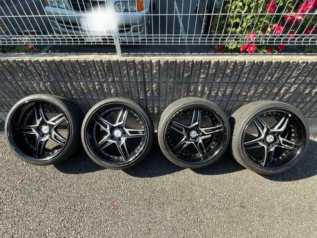 JDM WORK Durandal 9.5j+15 deep rims for mini vans sedans and Drill-Lik No Tires