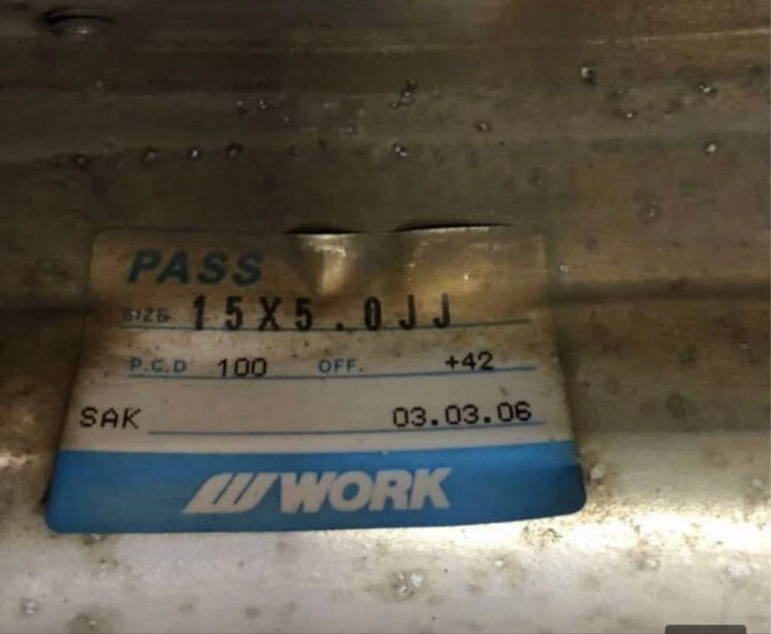 JDM WORK VS-KF 5J +42 work polished PCD100 4-hole No Tires - Image 7