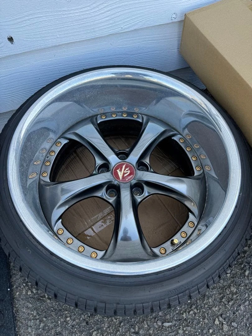 JDM Rebarrel VSKF 18-inch 10.5j 12j deep rim VS-KF plated No Tires - Image 8