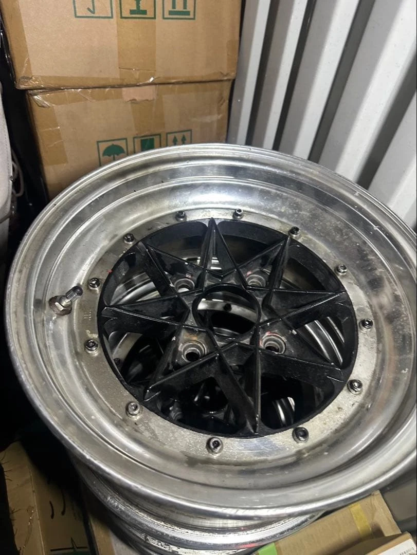 JDM RIVER SIDE Old car 7j ? 114.3 4-hole Rare 144Book No Tires - Image 2