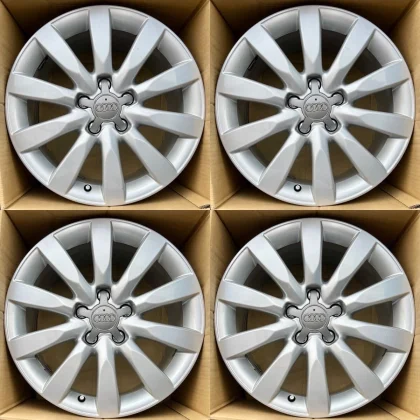 JDM Audi A4 8K Genuine Wheels 17-inch 4-Piece Set 8Jx17 PCD112 5H +47 No Tires