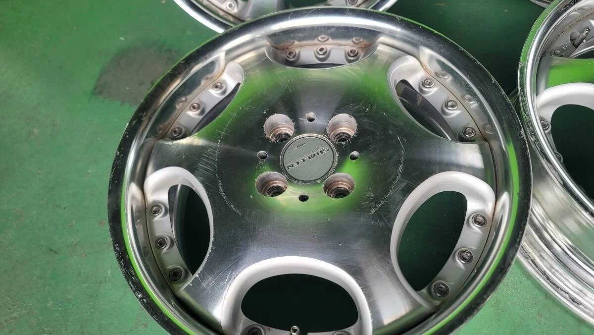 JDM ENKEI AME SHALLEN Used Aluminum Wheel 4Book 16x6J ET+45 100x4H No. No Tires - Image 5