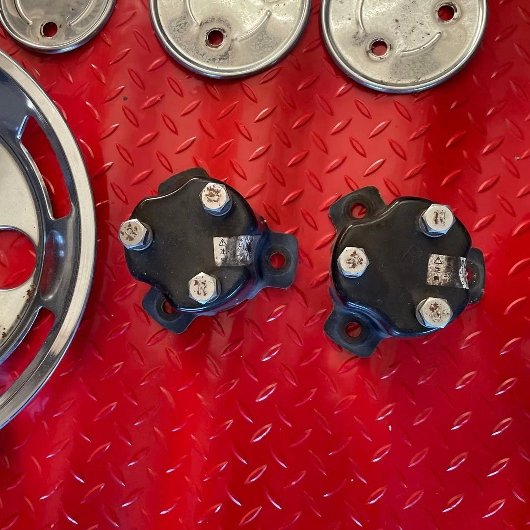 JDM Small size metal plated wheel cap cover for trucks No Tires - Image 7