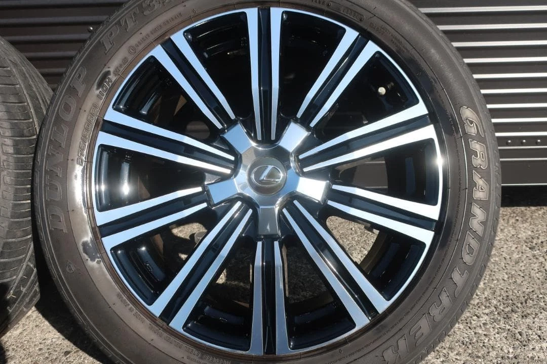 JDM Clean Lexus LX570 tires PCD150 5-lug 275/50R21 polished finish No Tires - Image 5