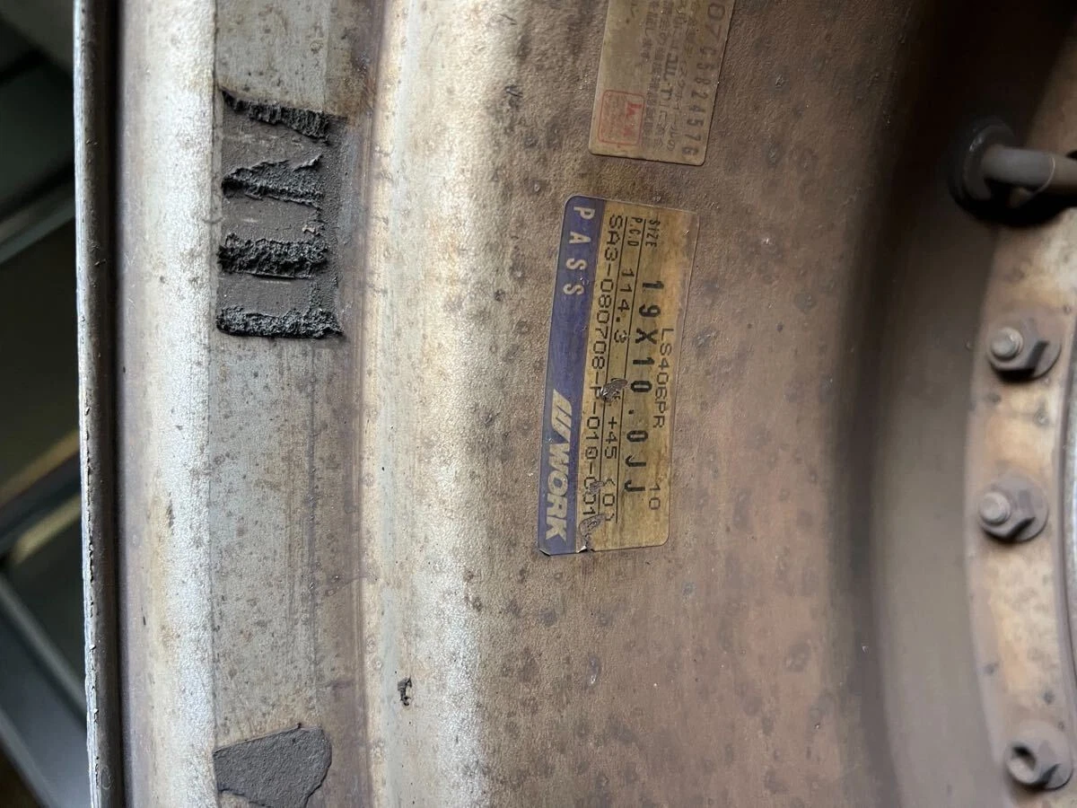 JDM 19-inch rare WORK workLS406 wheels 8J +35/10J +45/pcd114.3F 225/35 No Tires - Image 9