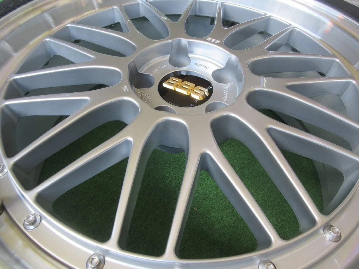 JDM BBS LM Diamond silver 8.5J-20 5H114.3 +43 BBS nuts 60 pipe hub rin No Tires - Image 7