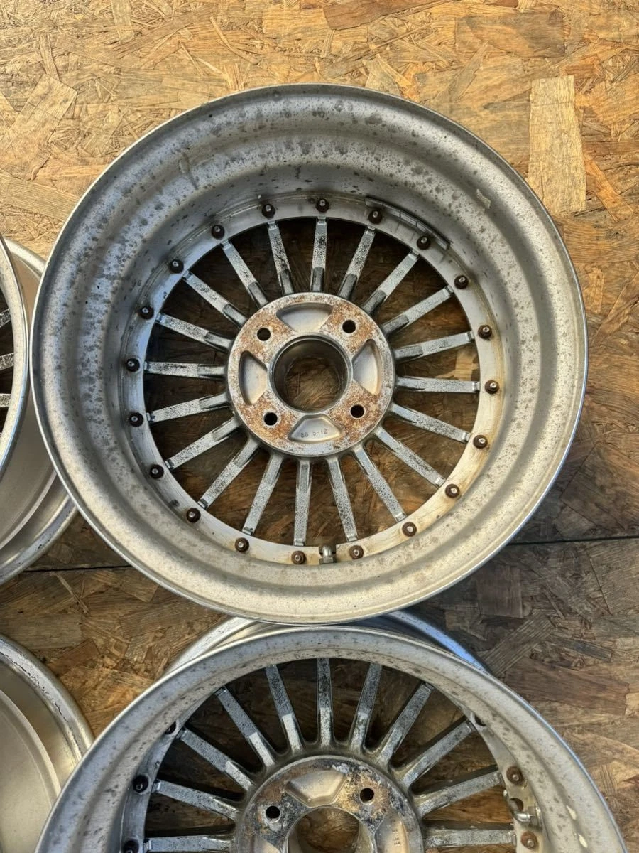 JDM Rare RAYS EMU Finned Wheels Plated 156.5J+19 PCD114.3 4-Hole 4H Ou No Tires - Image 8