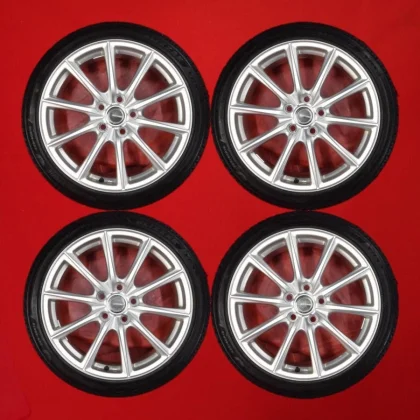 JDM Set of 4 Bridgestone Bridgestone VRX3 10-spoke wheels 225/40R18 88 No Tires