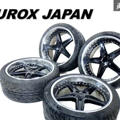 JDM EUROX 199J 10J +24 PCD114.3 5H 5-lug wheels 4-pack for Z33 Z34 Fai No Tires
