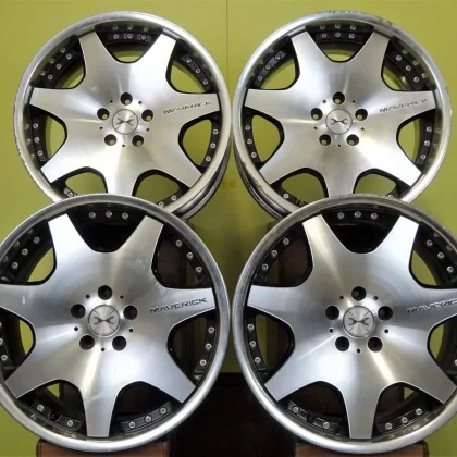 JDM Used 4-wheel Weds Maverick 607D wheels 19 x 8.5J +48 & 9J +45 5H 1 No Tires