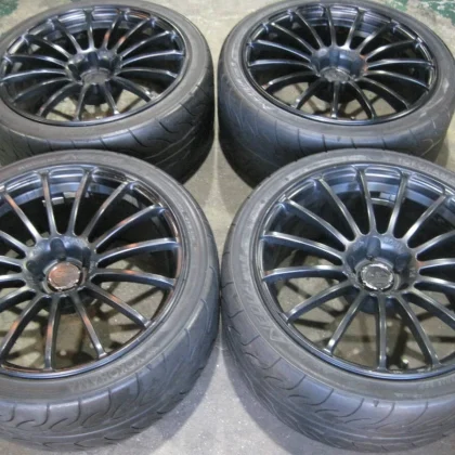 JDM AVS F15 19-inch PCD114.3 5-lug 9JJ OFF+28 255/35R19 Yokohama Neova No Tires