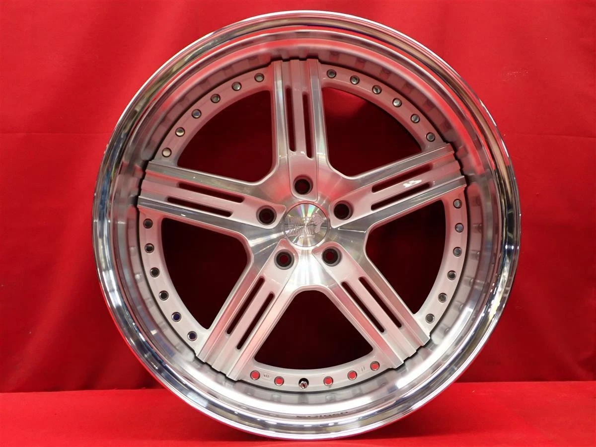 JDM LEON HARDIRITT Rasen 4Wheels no tires 20x9.5+27 10.5+25 5x114.3 Front BBKF - Image 7