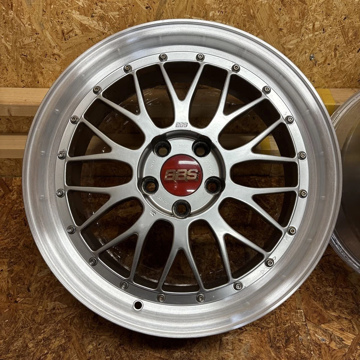 JDM Rare BBS forged LM wheels 18x8J+40/9J+42 114.3mm/5-lug for Mark II No Tires - Image 7