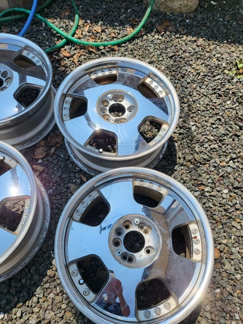 JDM Rare SSR Vienna Dish Plated Flush Fit for Light and Compact Cars No Tires - Image 3