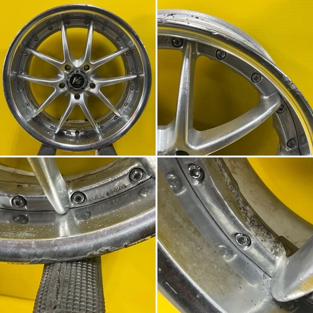 JDM Discontinued WORK VS SS 188J +45 114.3/5-hole Chaser Crown for Sil No Tires - Image 6