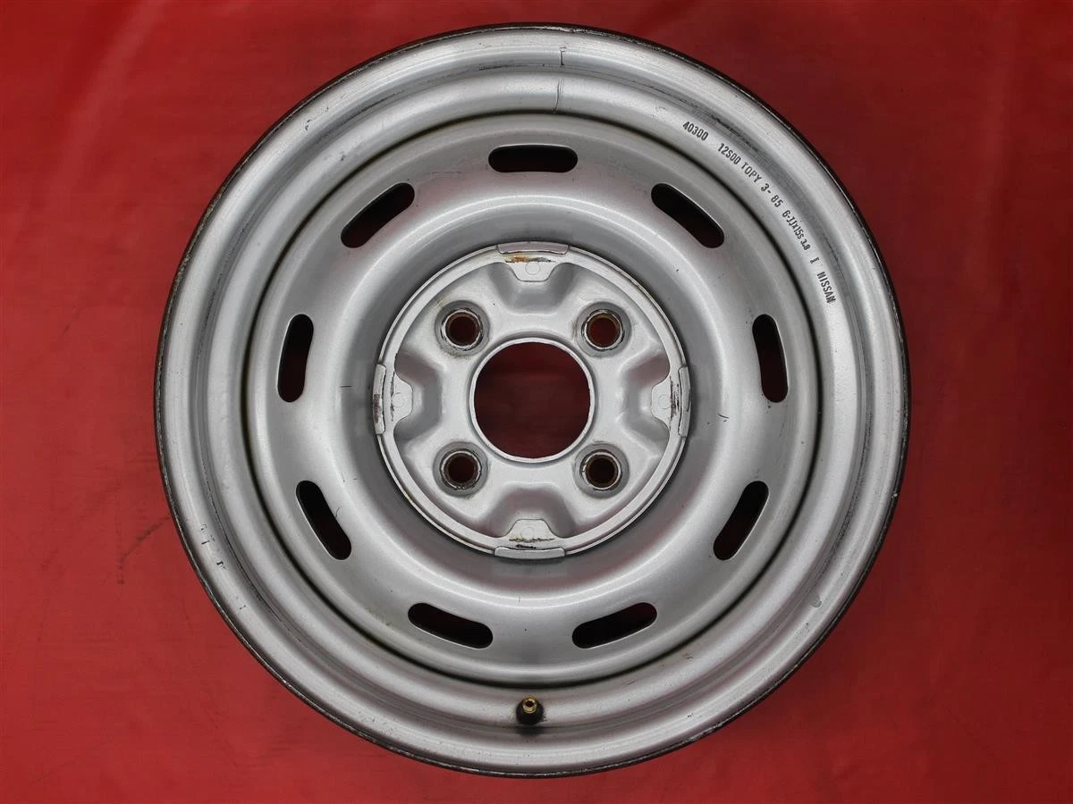 JDM Rare Item 4-Book Set Nissan Skyline R30 Genuine Steel Iron Wheels No Tires - Image 5