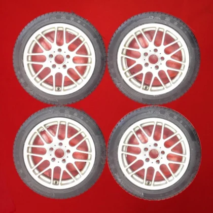 JDM BMW 4-Piece Set: ContiVikingContact 6 225/45R17 94T 8-Way Spoke Ti No Tires