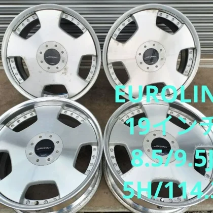 JDM Euroline 198.5/9.5J 5H/114.3 Dish Wheel No Tires