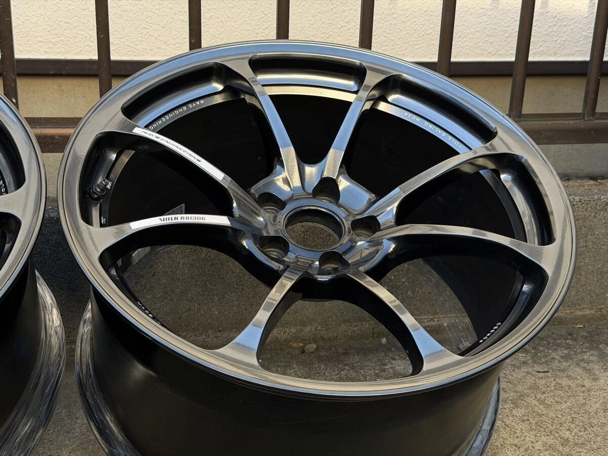 JDM Rare/Size Rays NE24 PCD112 5h 10j 37 194Book 66.6 Used for Audi RS No Tires - Image 5