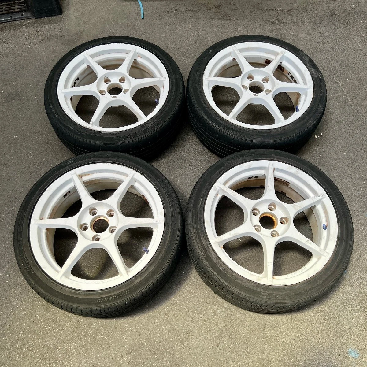JDM Aftermarket wheels with tires: P1 RACING bar D-Club P1 Racing repa No Tires