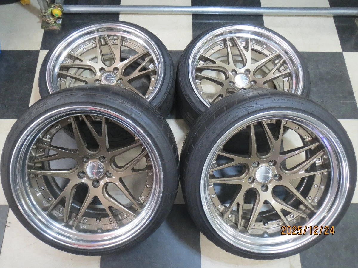 JDM Hottest Size: Used WORK GNOSIS CVX 20Z33 Z34 10J +15 / 11J -8 5H11 No Tires
