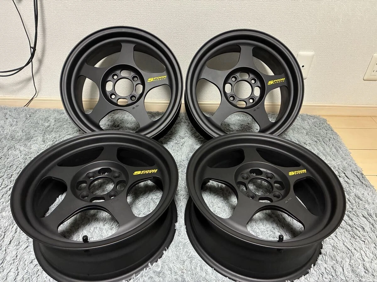 Rare JDM SPOON sw388 Desmond Ligamaster EVO 4Wheels 15x6.5+45 4x100 - Image 2