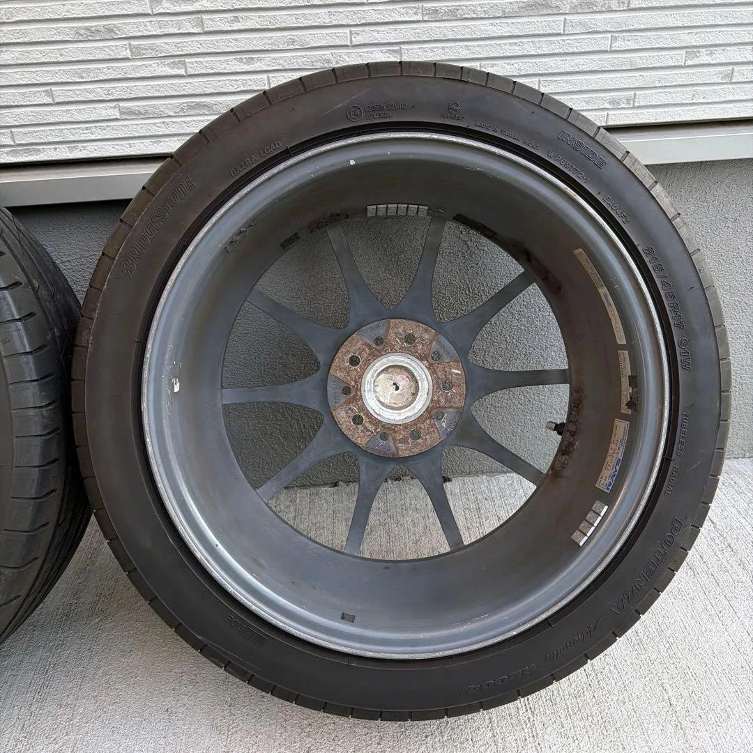 JDM Potenza RAYS CE28NF tires 5-lug for Integra etc. No Tires - Image 9