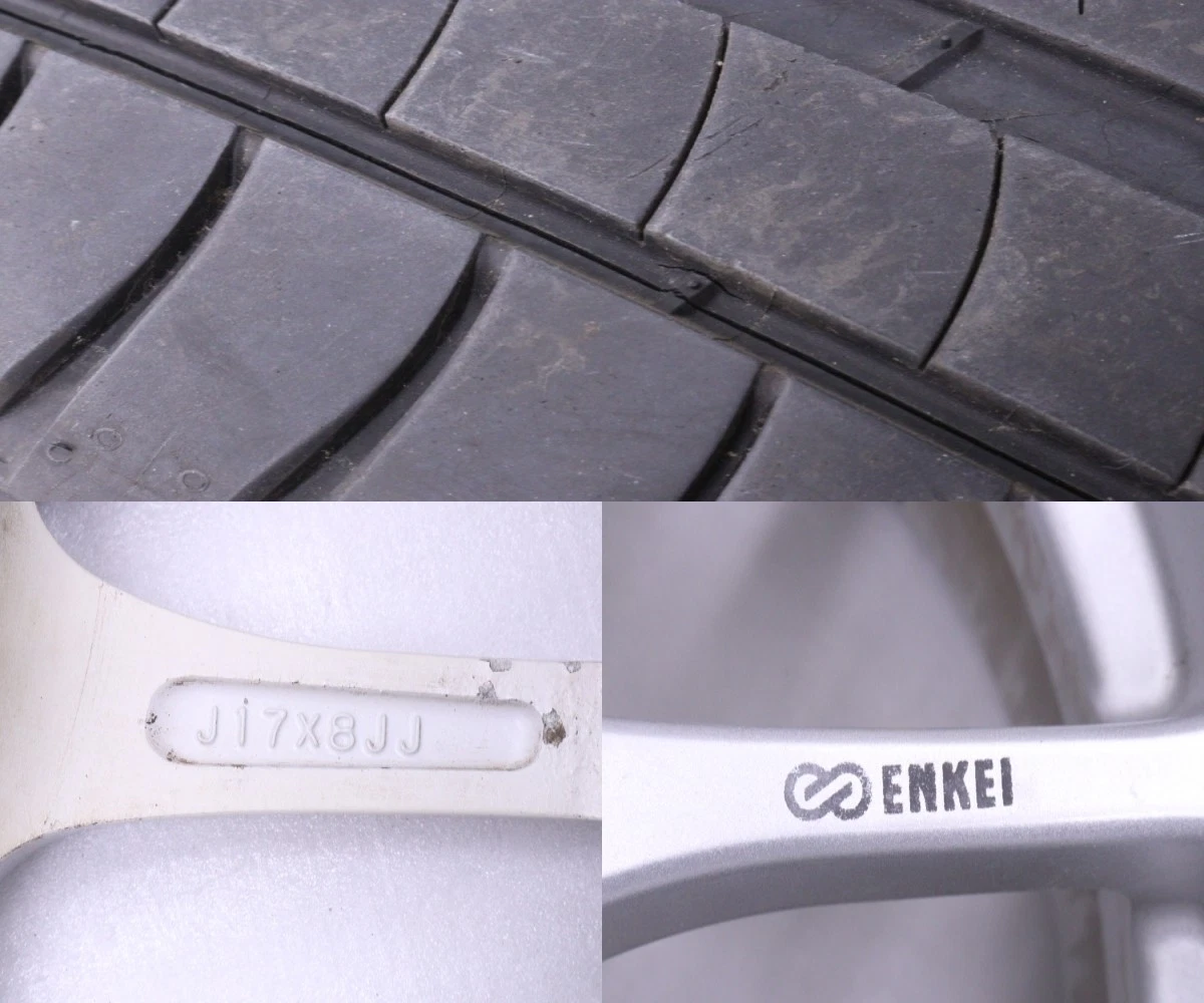 JDM 59-2574 Mitsubishi QT 17x8J +38 5x114.3 PCD 235/45R17 tires for Mi No Tires - Image 8