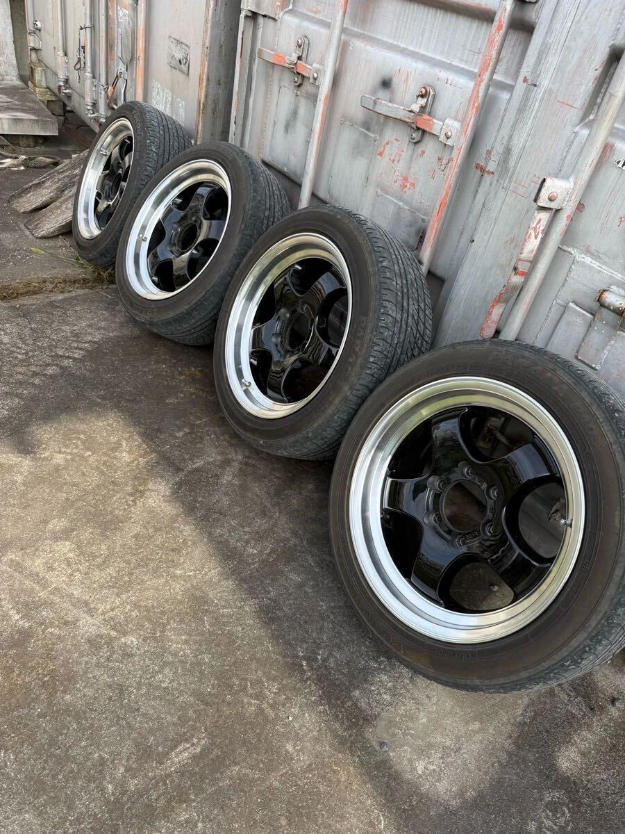 JDM WORK XTRAP 225.50.18-inch 4Book Hiace 6-hole nuts nut caps lock nu No Tires - Image 2