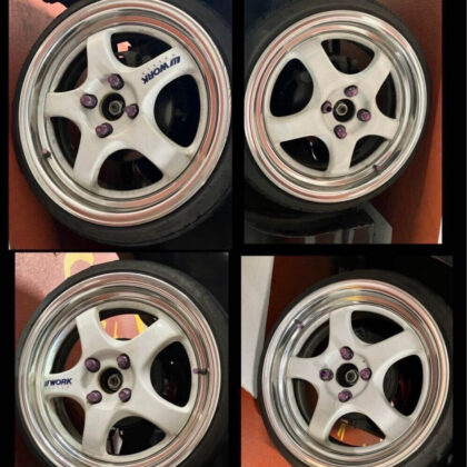 JDM WORK Meister S1 4Wheels no tires 16x6+42 6.5+42 4x100