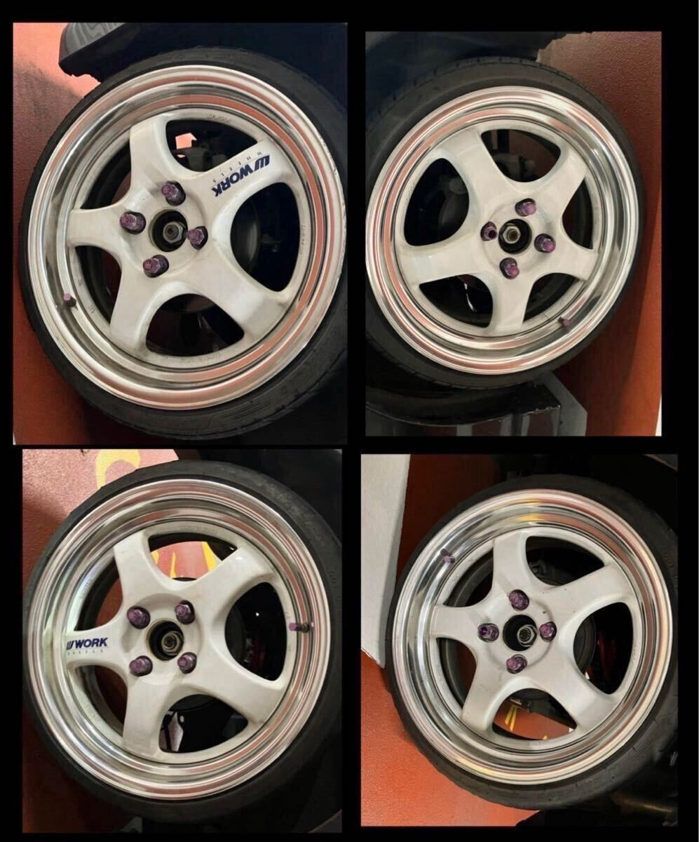 JDM WORK Meister S1 4Wheels no tires 16x6+42 6.5+42 4x100