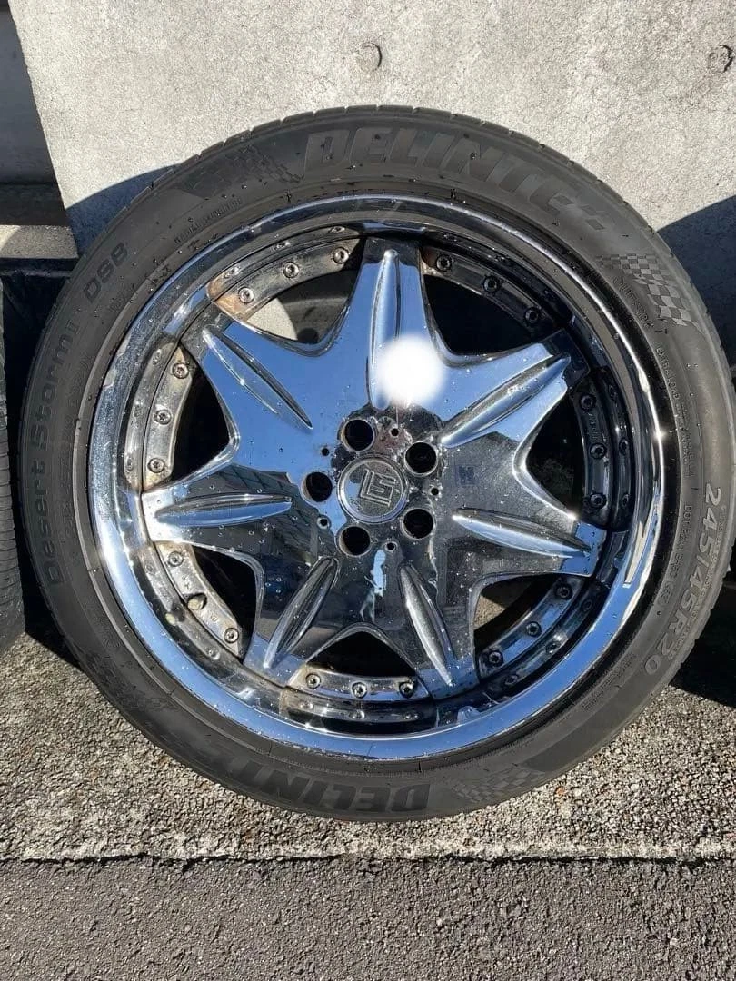 JDM ok 20work Black 5 spoke No Tires - Image 5