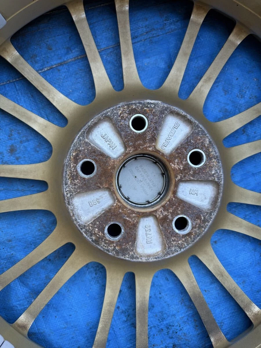 JDM Rare Impreza WRX STI genuine BBS RV739 forged wheels 18 8.5J +55 1 No Tires - Image 10