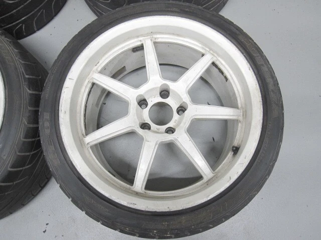 JDM Rare HINODEX forging 9.5J+15 114.3/5H 184Book set GT-R BNR32 BCNR3 No Tires - Image 4