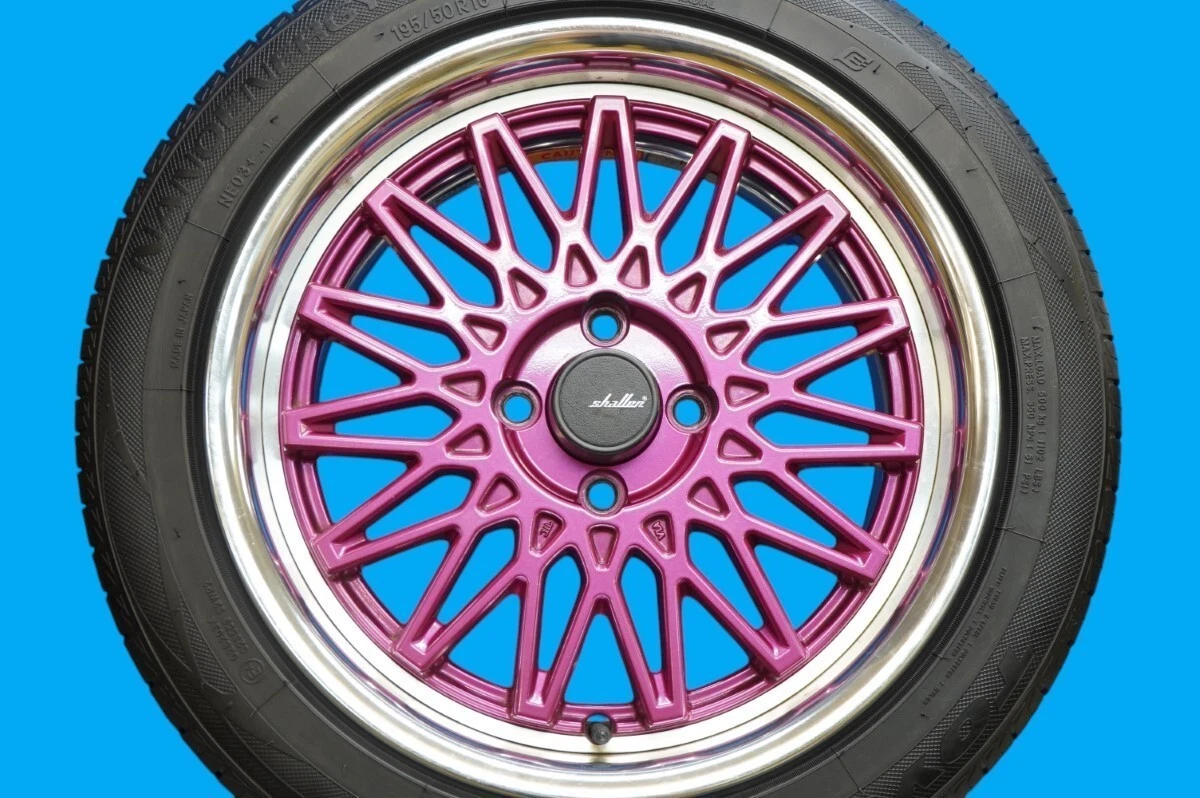 JDM AME Sharen OSS + Toyo 16-inch 7J +35 8J +38 4-hole PCD100 195/50 No Tires - Image 4