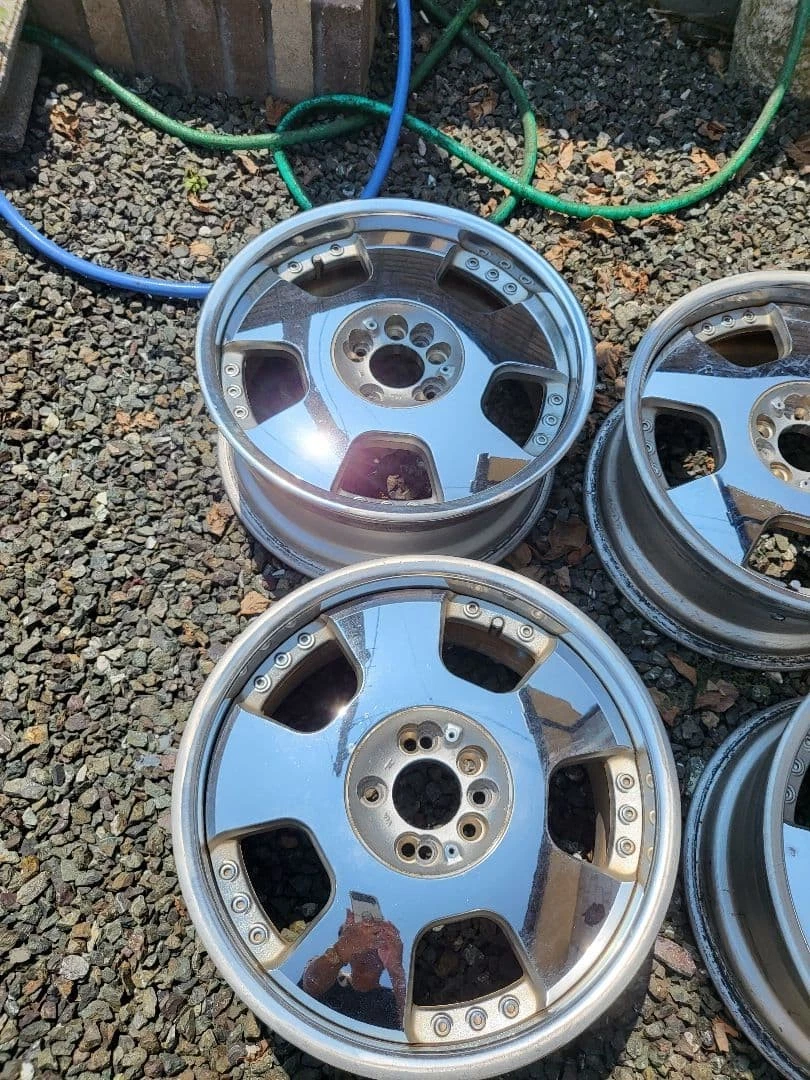 JDM Rare SSR Vienna Dish Plated Flush Fit for Light and Compact Cars No Tires - Image 2