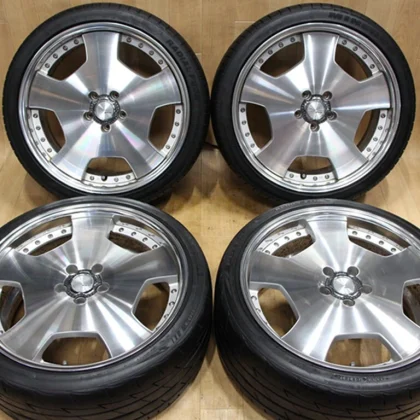 JDM B892 Rare WORK Lanvec LD1 20x8J+38 9J+45 PCD114.3 245/35R20 tires No Tires