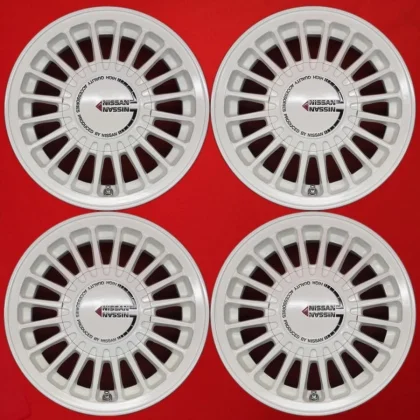 JDM Genuine Nissan Finned Wheels 4Book 5J-13 PCD114.3 4-Hole +45 Hub 6 No Tires