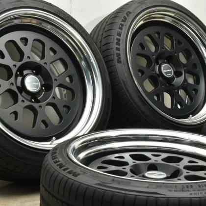 JDM WORK Seeker GX 4Wheels No Tires 18x9.5+20 5x114.3 Black