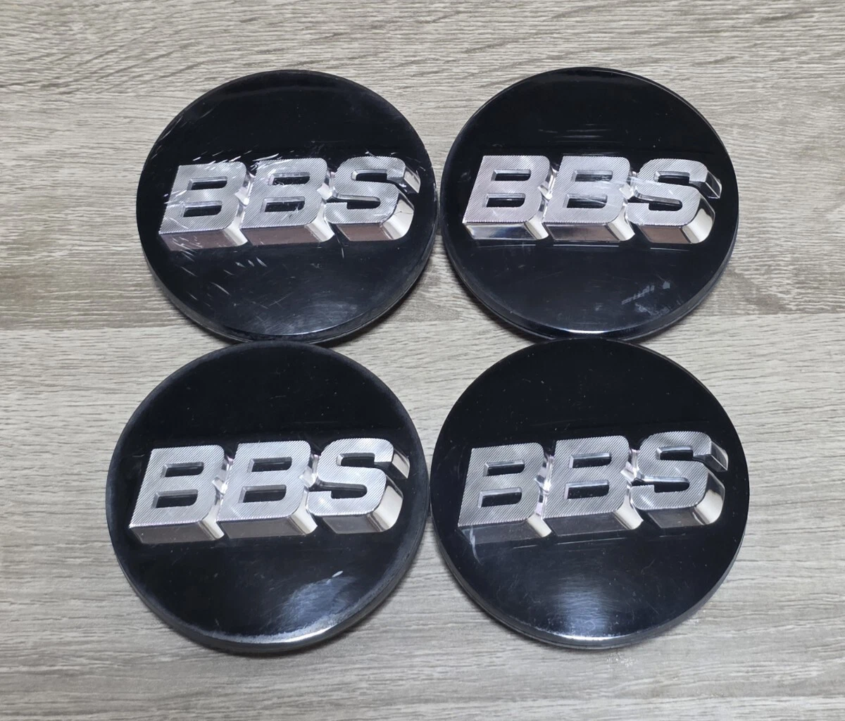 JDM Rare silverletter BBS center caps 70mm for RF LM RG-F RE-L RE-L2 a No Tires