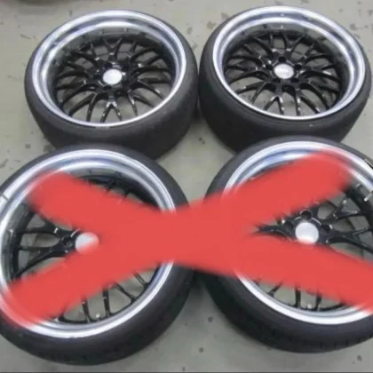 JDM WORK GNOSIS GH2-SR 9.5Jx20+15 2Book tires included No Tires